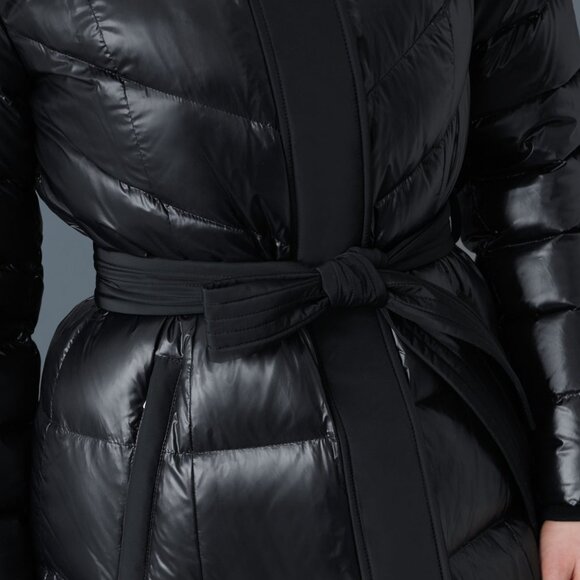 Mackage CORALIA down coat with hood and sash belt - Picture 5 of 8